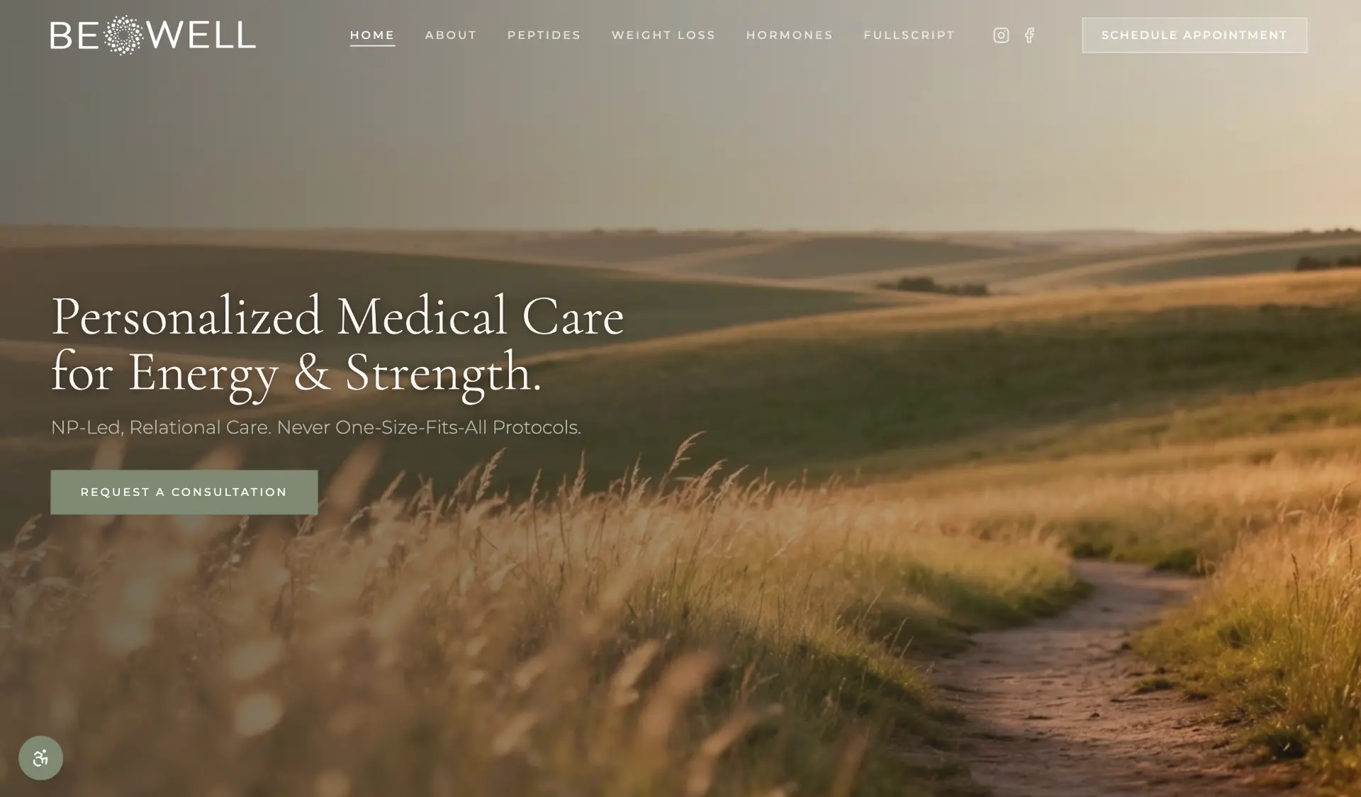 Example medical practice website built by the Brand Igniter team